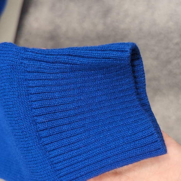 Alex Stevens blue knit snowman Christmas sweater - Picture 5 of 6